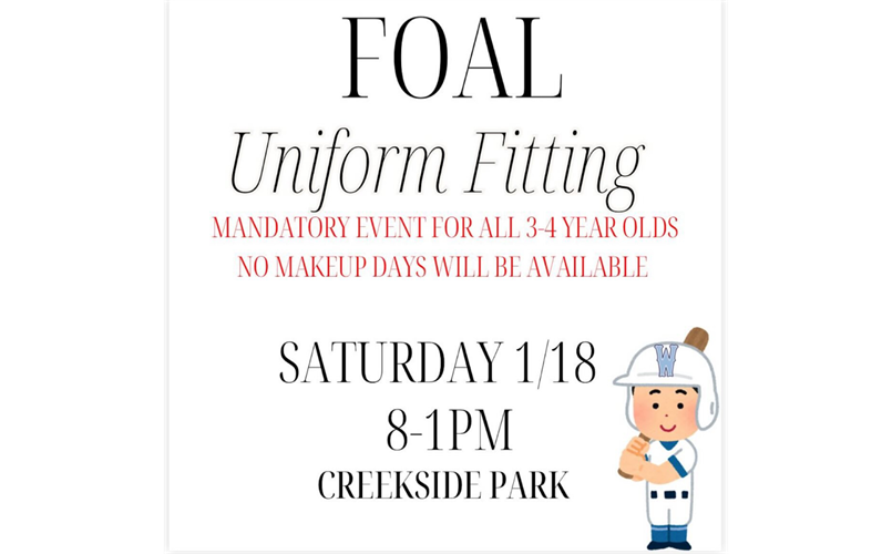 Foal Uniform Sizing