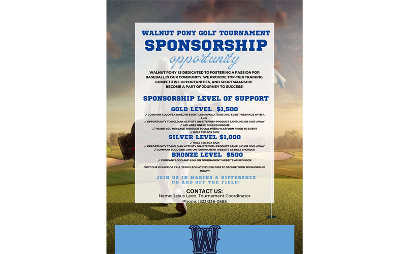 Looking for Golf Tournament Sponsors